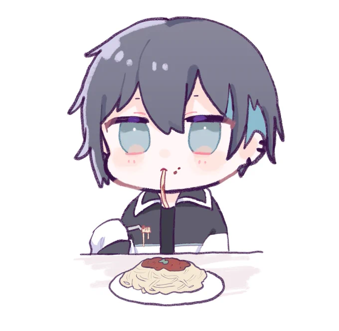 いっぱい食べる君が好き

 #ひまあーと   #まっしろキャンバス
 #灰画  #KuzuArt 