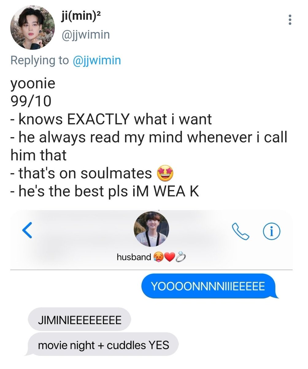  #yoonmin - rating my husband's responses to the names i call him thread
