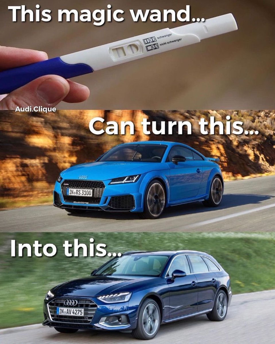 SwagCarsPhotos's tweet photo. 😂😂😂 #Audi #carmeme #carmemes #meme #memes #funny #ttrs #rs6 #rs4 https://t.co/6UllMbH6Cq