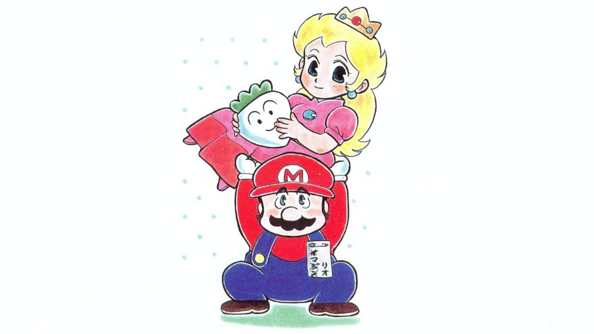 yourdailymario's tweet photo. Mario lifting his Princess. C/- Super Mario 4Koma Manga Kingdom (Action Comics) vol. 4 https://t.co/kDogngH3ed