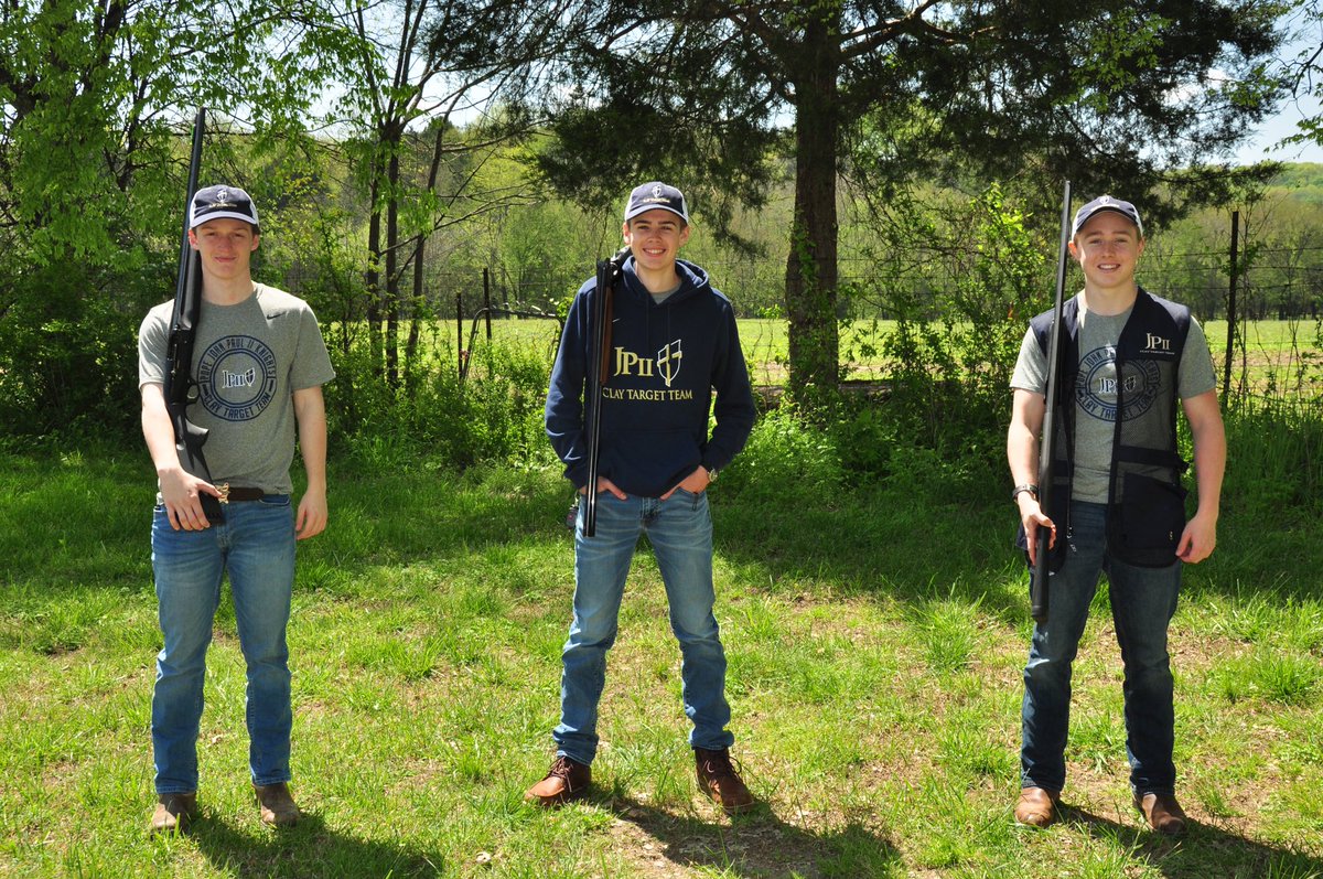 BIG DAY! 2pm Nashville Gun Club
Our first competition in 2 yrs! We are going to work hard to bring home a WIN for our 2020 Seniors who didn’t get a chance to have their season!(Cade, Josh &amp; Lincoln)
We miss you &amp; “keep shoot’in! 
<a href="/JPIIAthletics/">Pope Prep Athletics</a> 
<a href="/JPIIKNIGHTS/">Pope John Paul II HS</a>