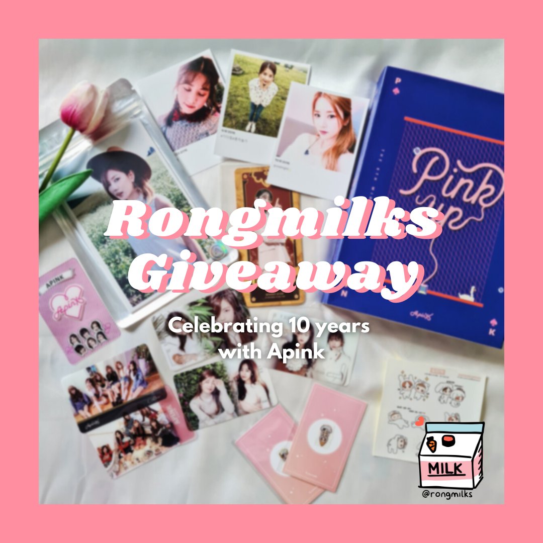 Celebrating 10 years with  #Apink! I'll be hosting a giveaway opened internationally.The giveaway will have 3 winners. Pls also be sure to follow the rules to participate in the giveaway. Prizes will be stated in the thread below. Giveaway closes on 19th April, 7.19PM (GMT+8)