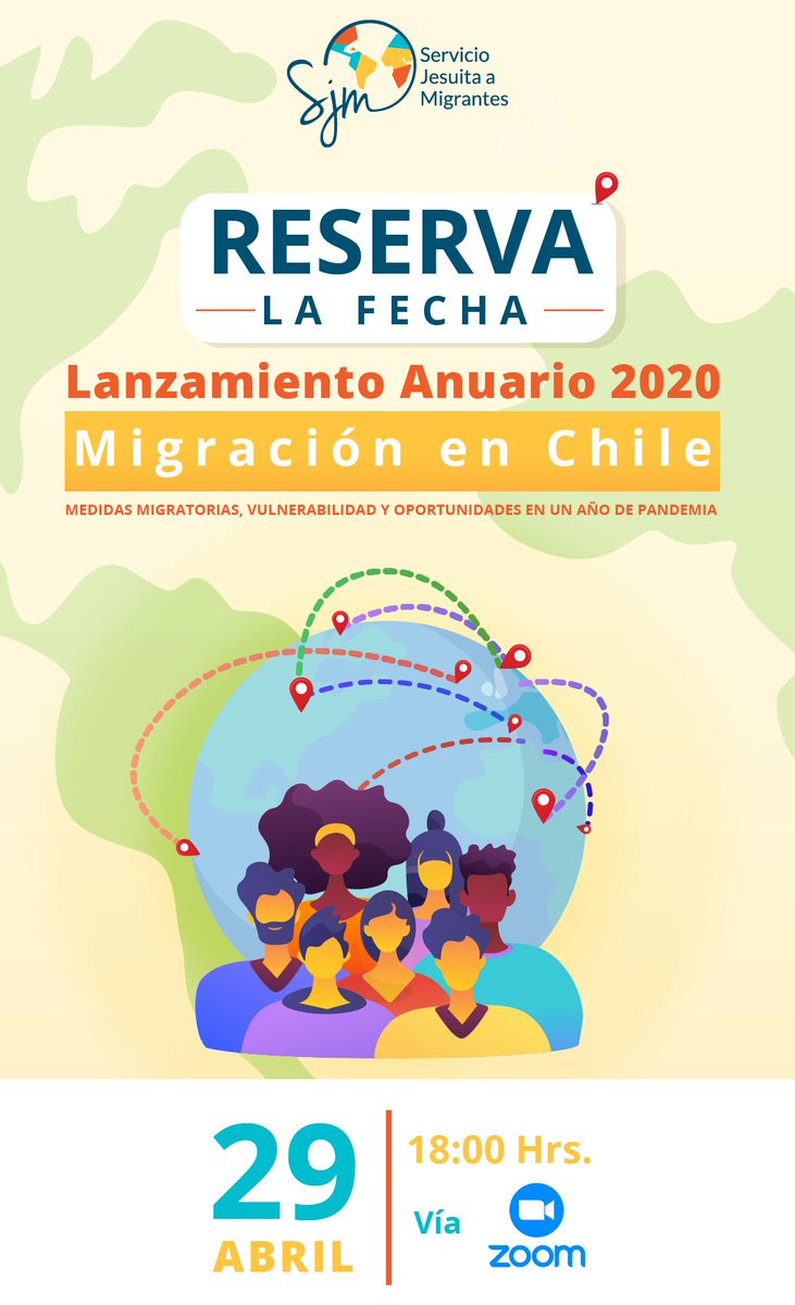 Apúntalo en tu agenda: Se viene el lanzamiento de una nueva radiografía de la migración en Chile con datos de visas, trabajo, economía, educación, convivencia, salud y natalidad entre otros.#VozMigrante #AnuarioMigracion2020 👉