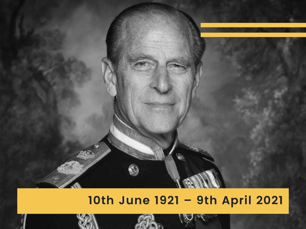 HRH Prince Philip, The Duke of Edinburgh, 10th June 1921- 9th April 2021. Our condolences to the Royal Family and the country. 📸 @theroyalfamily