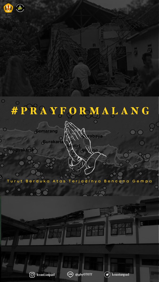 [KOASI Unpad Berduka]

Mari bersama-sama kita mendoakan saudara kita disana agar selalu diberikan perlindungan dan keluarga yang terkena musibah diberikan ketabahan. Aamiin! ✨

Contact
Instagram : @koasi_unpad
Twitter : <a href="/koasiunpad/">Komunitas Anak Bekasi UNPAD</a>

#KoasiUnpad
#UNPAD
#Prayformalang