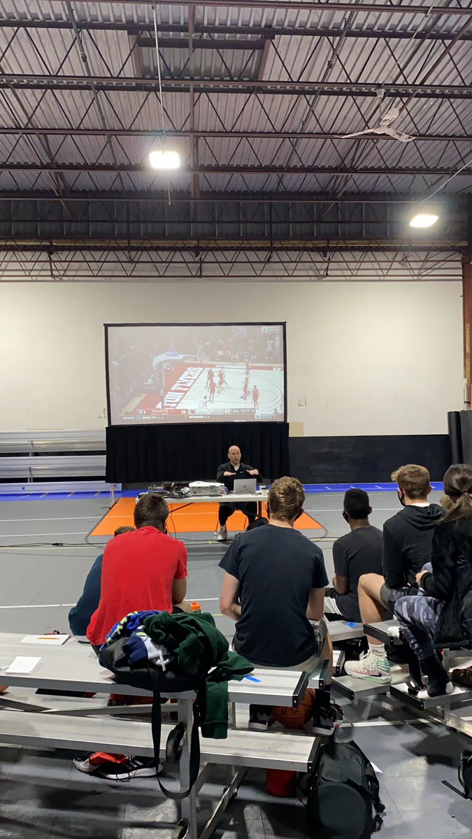 My guy @_MattMcLeod getting us started here at #ShootingCollege Day 2! <a href="/PGCbasketball/">PGC Basketball</a>