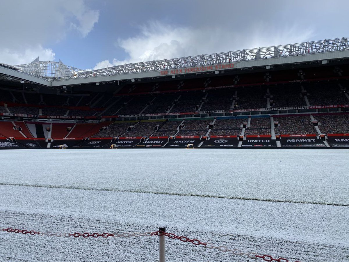 #TOTMUN
It's a snowy Old Trafford today ❄⛄
Manchester United⚽💯
#GGMU #mufc #manutd #ynwa #halamadrid #manu #eidmubarak #mancity #mcimun #coys #liverpool #epl #lfcfollowback #madrid #makeusdream #matchday #cfc #bpl #tottenham #lfl #lebaran #eidalfitr #avfc https://t.co/d2u3Z57N88