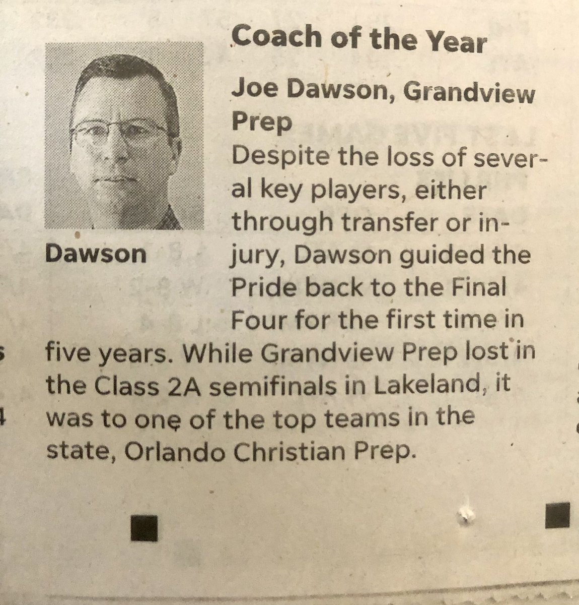 GVPBasketball's tweet photo. Congratulations to the 4 Grandview Prep Boys players selected to this years Palm Beach Post All-County Team:

1st Team All-County
@GunnerWalters 
@makye_boles 

2nd Team All-County
@AJGilles 
@pedro_brown0 

Joe Dawson - Post Small Schools Coach of the Year 

@pbphighschools https://t.co/JDMsAIivNo