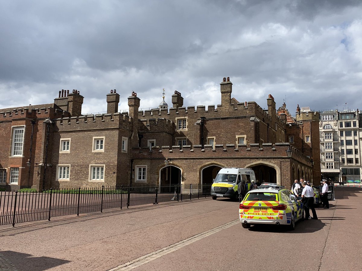 St James Palace stood on the site of a leper hospital that Henry VIII took over after the dissolution of the monasteries. Mary I died in the palace, & Elizabeth held court here. It was the setting for several of Ben Jonson’s masques.