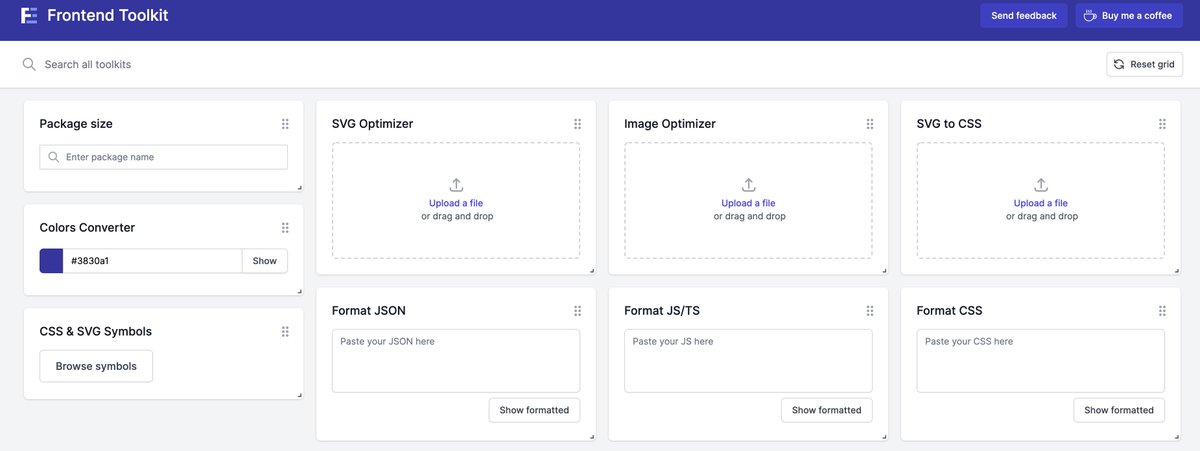 Abdualrhman's tweet image. Frontend Toolkit
موقع رهيب جدا جدا 🤩 لمطورين واجهات المواقع

فيه أكثر الأدوات الي يحتاجها مطور واجهات المواقع في مكان واحد ضغط الصور صغط ملفات CSS تحويل من SVG إلى CSS يعطيك احجام المكاتب اي اي شيء تحتاجه 🤩
وتقدر ترتبه وتقسمه مثل ما تبي👌🏻

رهييب والله😍

fetoolkit.io