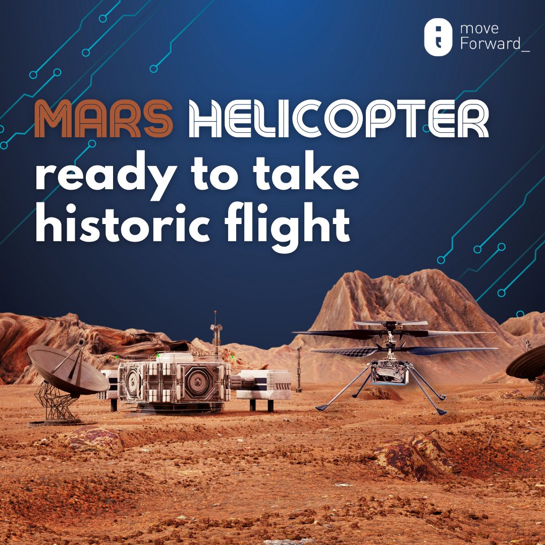moveForward_100's tweet image. NASA is targeting for the Ingenuity Mars Helicopter to make the first attempt at powered, controlled flight of an aircraft on another planet.
#codingnews #coding #programmer #developer #code #coder #codinglife #technology #tech #codingforkids #moveforward #space #nasa #mars
