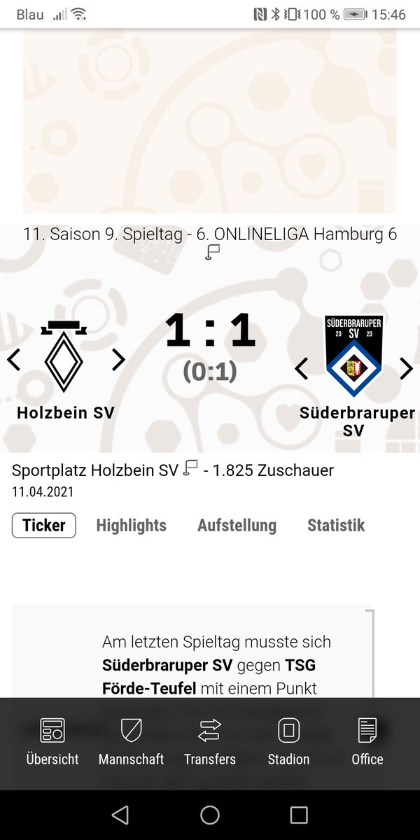 Echt zum verzweifeln. In der 2. Minute gehen wir in Führung und in der 59. Minute gibt es einen Elfer gegen uns nach Foulspiel und dann noch eine rote Karte. Mit 10 Mann noch das Unentschieden gehalten, hätte noch schlimmer werden können.