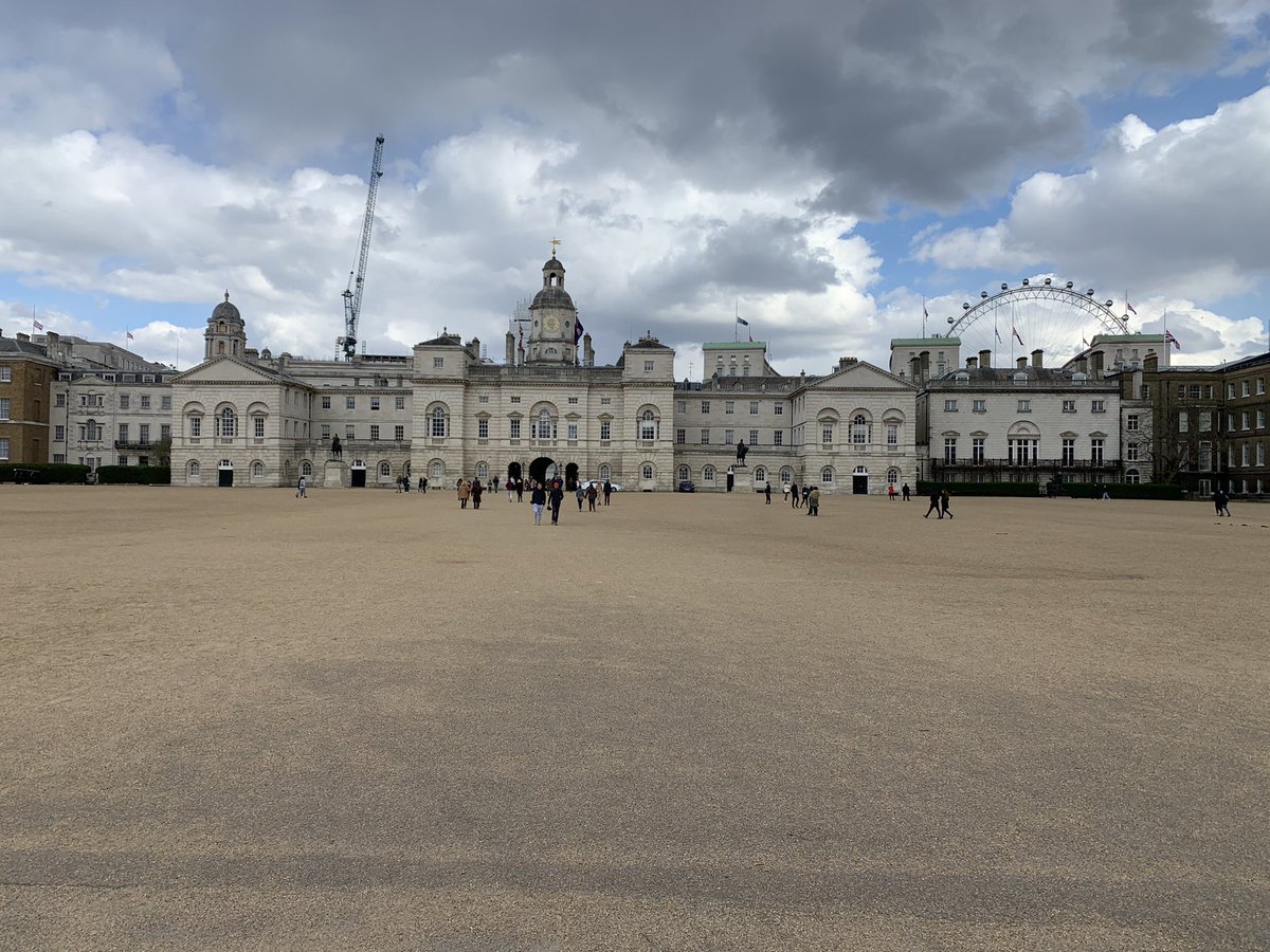 Horse Guards Parade is where, in 1511, Henry VIII staged a lavish tournament to celebrate the birth of a son by Catherine of Aragon on New Year’s Day (the son, fatefully, died a few weeks later). Among the trumpeters was an African, “John Blanke the Blacke Trumpeter”.