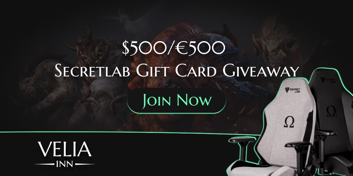 HOT DAMN. Think fast.

Another gaming chair giveaway happening!

Check out the details below and get yourself in on a chance to win an awesome prize!

ENTER HERE ---> veliainn.com/giveaway

#BDO #BlackDesert