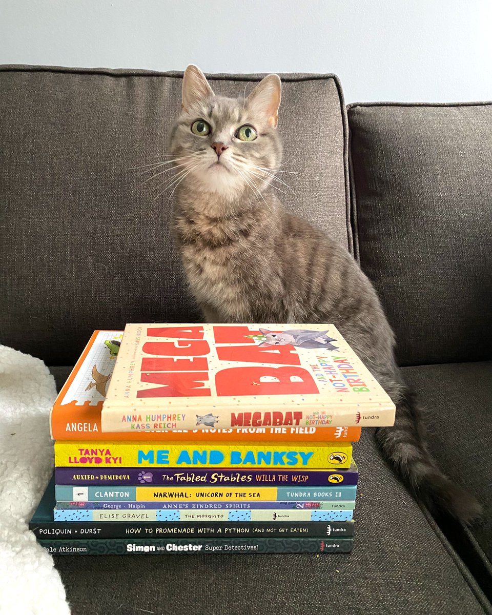 Tundra Books (@tundrabooks) on Twitter photo #NationalPetDay Book Edition: Cleo's face when she sees her TBR pile. 🙀 Photo by <a href="/SincerelySyl/">Sylvia</a>, Marketing & Publicity Manager bit.ly/36UyIEn @Anna_Humphrey <a href="/angelaahnbooks/">Angela Ahn (on 🐦 hiatus )</a> <a href="/tanyakyi/">Tanya Lloyd Kyi</a> <a href="/2dCale/">Cale Atkinson</a> @Clantoons <a href="/ravishingbeasts/">Rachel Poliquin</a> <a href="/KathrynDurst/">kathryn durst</a> <a href="/JonathanAuxier/">Jonathan Auxier</a> <a href="/oko_lo/">olga demidova</a> @EliseGravel #NationalPetDay Book Edition: Cleo's face when she sees her TBR pile. 🙀 Photo by <a href="/SincerelySyl/">Sylvia</a>, Marketing & Publicity Manager bit.ly/36UyIEn @Anna_Humphrey <a href="/angelaahnbooks/">Angela Ahn (on 🐦 hiatus )</a> <a href="/tanyakyi/">Tanya Lloyd Kyi</a> <a href="/2dCale/">Cale Atkinson</a> @Clantoons <a href="/ravishingbeasts/">Rachel Poliquin</a> <a href="/KathrynDurst/">kathryn durst</a> <a href="/JonathanAuxier/">Jonathan Auxier</a> <a href="/oko_lo/">olga demidova</a> @EliseGravel