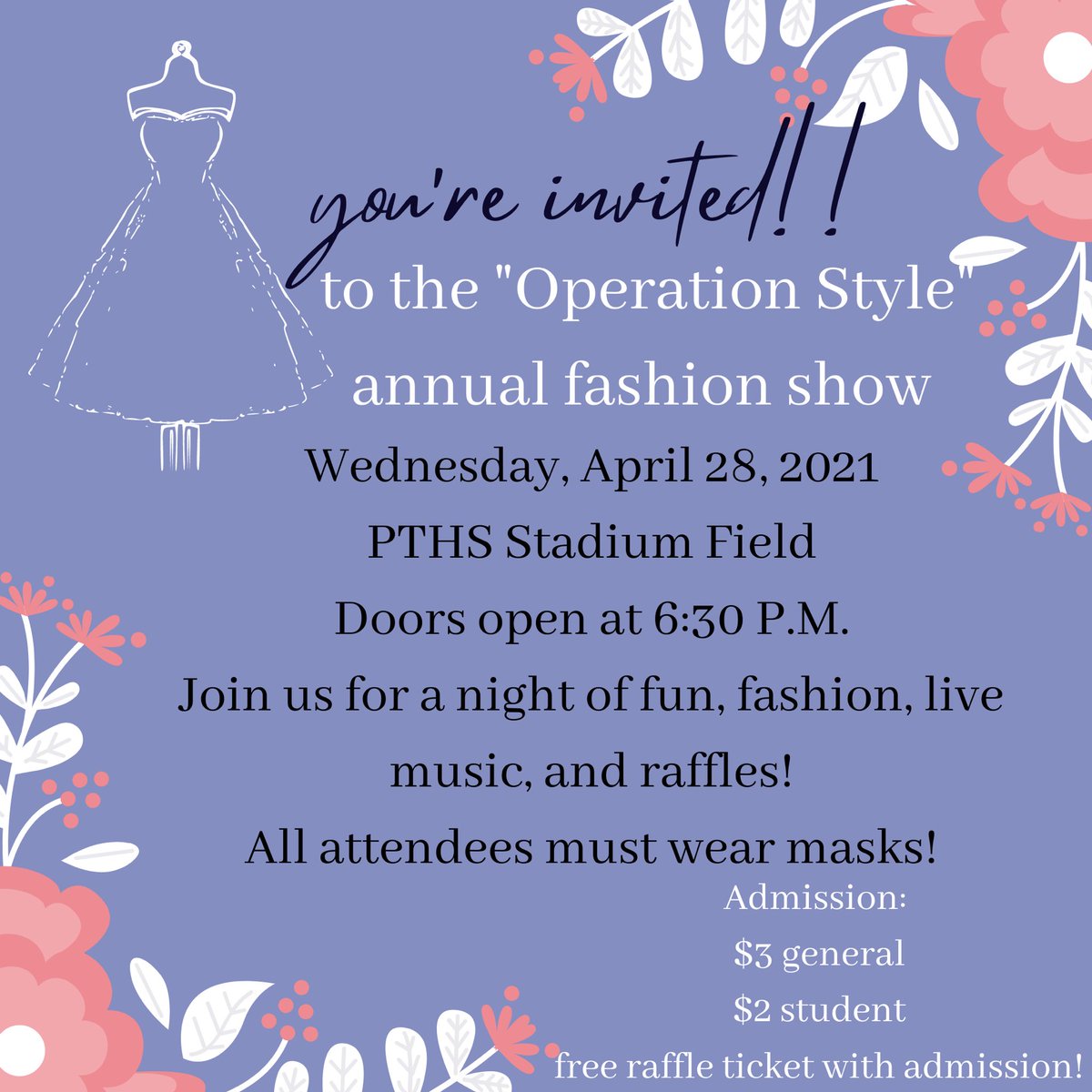 Only a few more days until the fashion show!! We can’t wait to see you there!🌟👗🌐