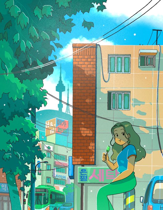「long hair utility pole」 illustration images(Latest)｜6pages