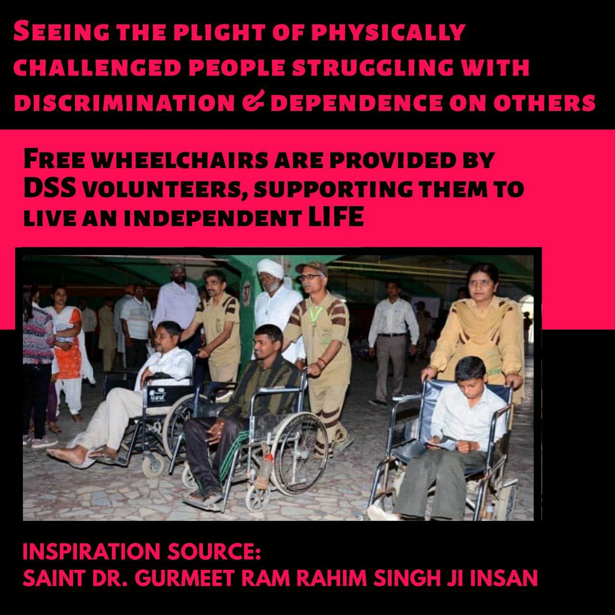 In this contemporary world, people are too selfish that they didn't think about others, and on the other hand Dera  Sacha Sauda's volunteers are providing free wheel chairs to the needy people.
#TrueCompanion
#CompanionIndeed