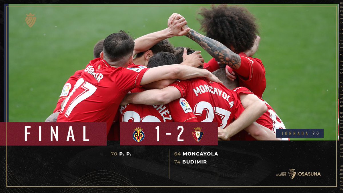 Grande <a href="/CAOsasuna/">CAOsasuna</a> 👏👏 Que mejor forma de empezar la andadura de nuestra Peña que con los ánimos que nos da esta victoria!!! Importantes tres puntos 💪💪 vamos!!!