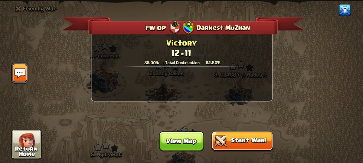 PJay890's tweet photo. Had so much fun on stream yesterday! Ended with a FW against Darkest MuZhan.
Special thanks to these guys for joining me!
@Shide95 
@Soham_1508 
@ Hydra
@ Hades
#ClashOfClans #TwitchStreamers #FriendlyWar https://t.co/xUHQSB7pvd