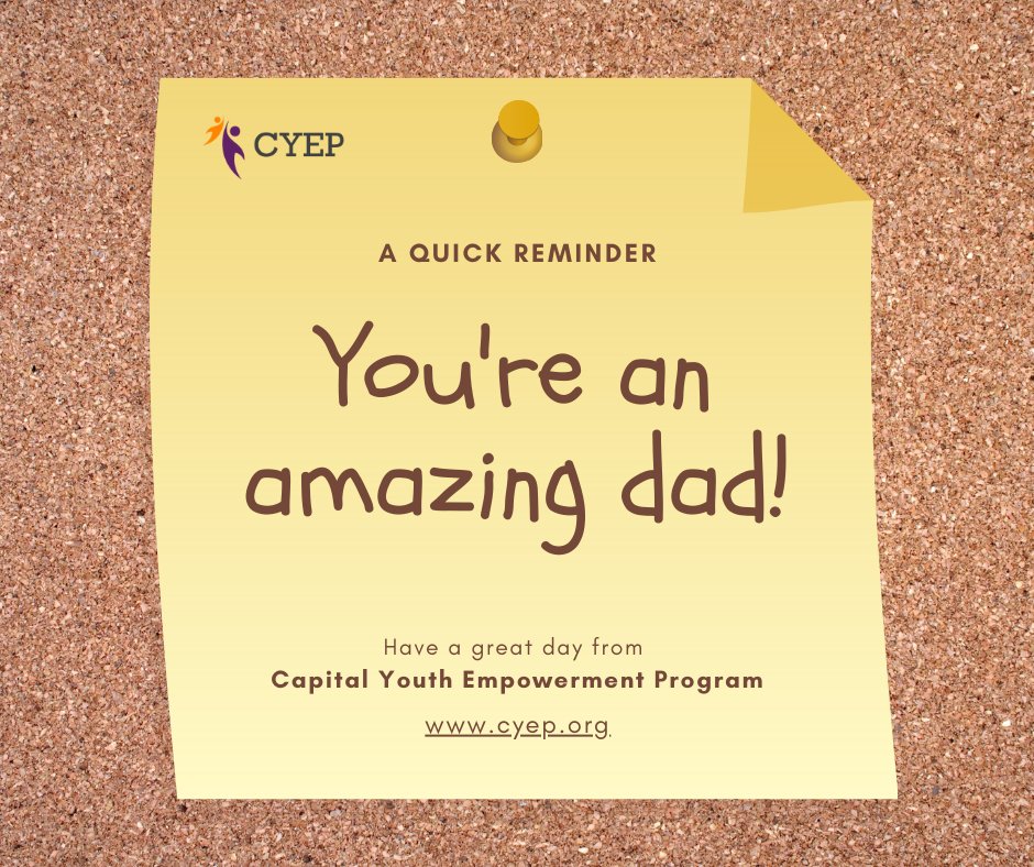 cyeporg's tweet image. Just in case you needed a reminder. #CYEP #FathersInTech