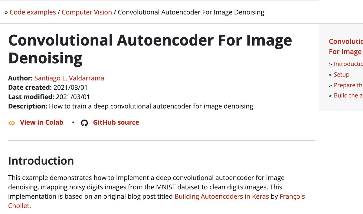 After we train this autoencoder, we can remove noise from any picture similar to the input dataset!I built an example to remove noise. Find it here:  https://keras.io/examples/vision/autoencoder/.And for more information about autoencoders, you can go here:  https://www.jeremyjordan.me/autoencoders/ .10/10