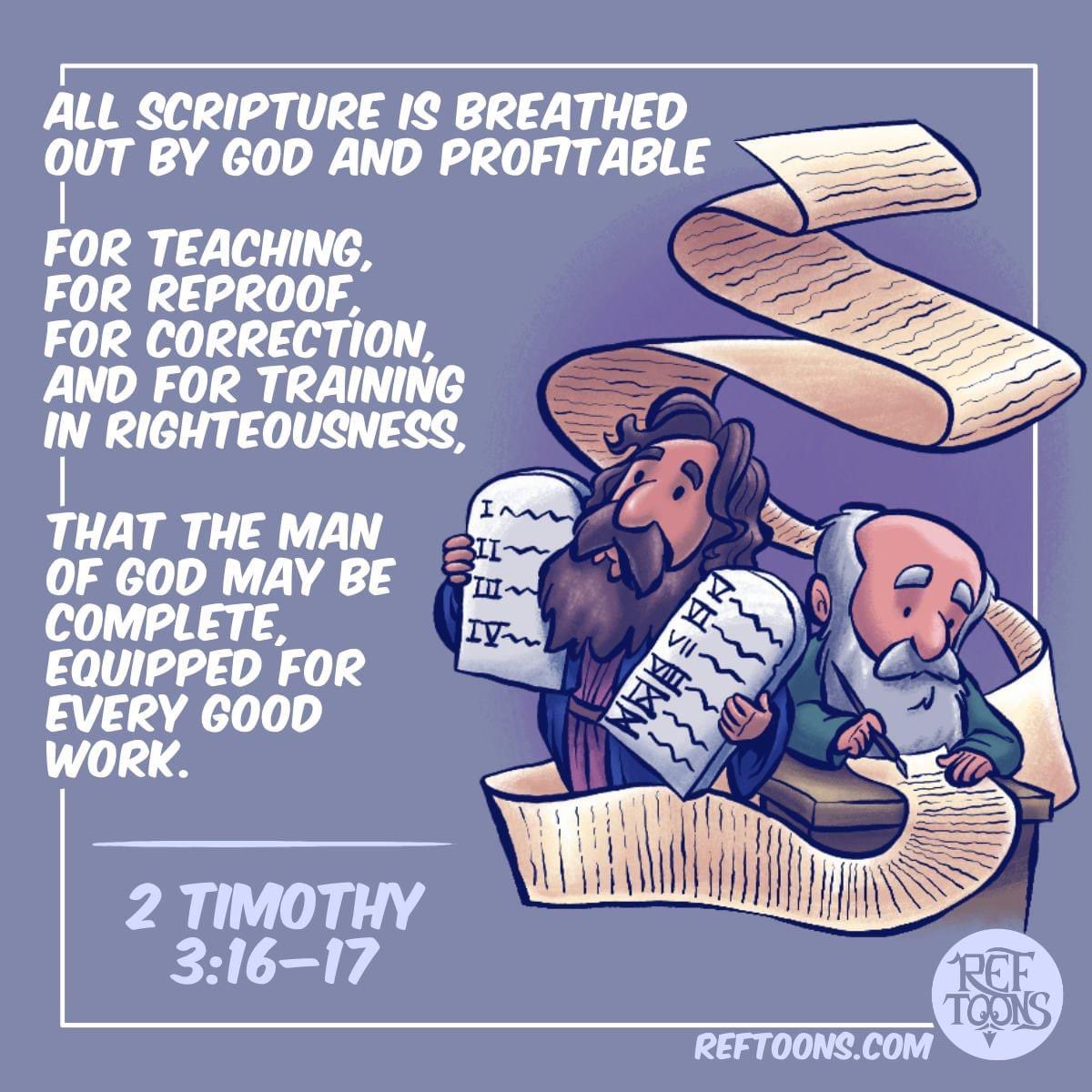 RefToons's tweet photo. All Scripture is breathed out by God.
#AllScripture #reftoons https://t.co/WLByScRNOS