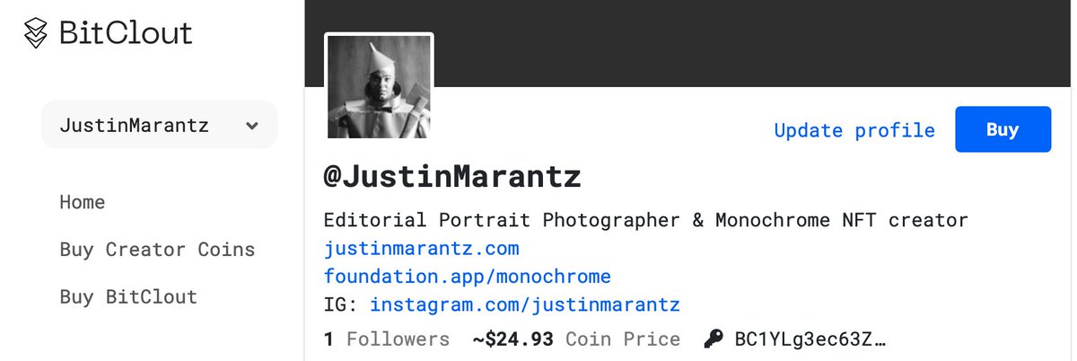 Hey 
@Bitclout_ I'm confirming my #bitclout profile.

BC1YLg3ec63Z6f8dDUcXUVCGw1UNGzwgjmJNupTQg5UWp4i2BkpunJr

Thanks!
