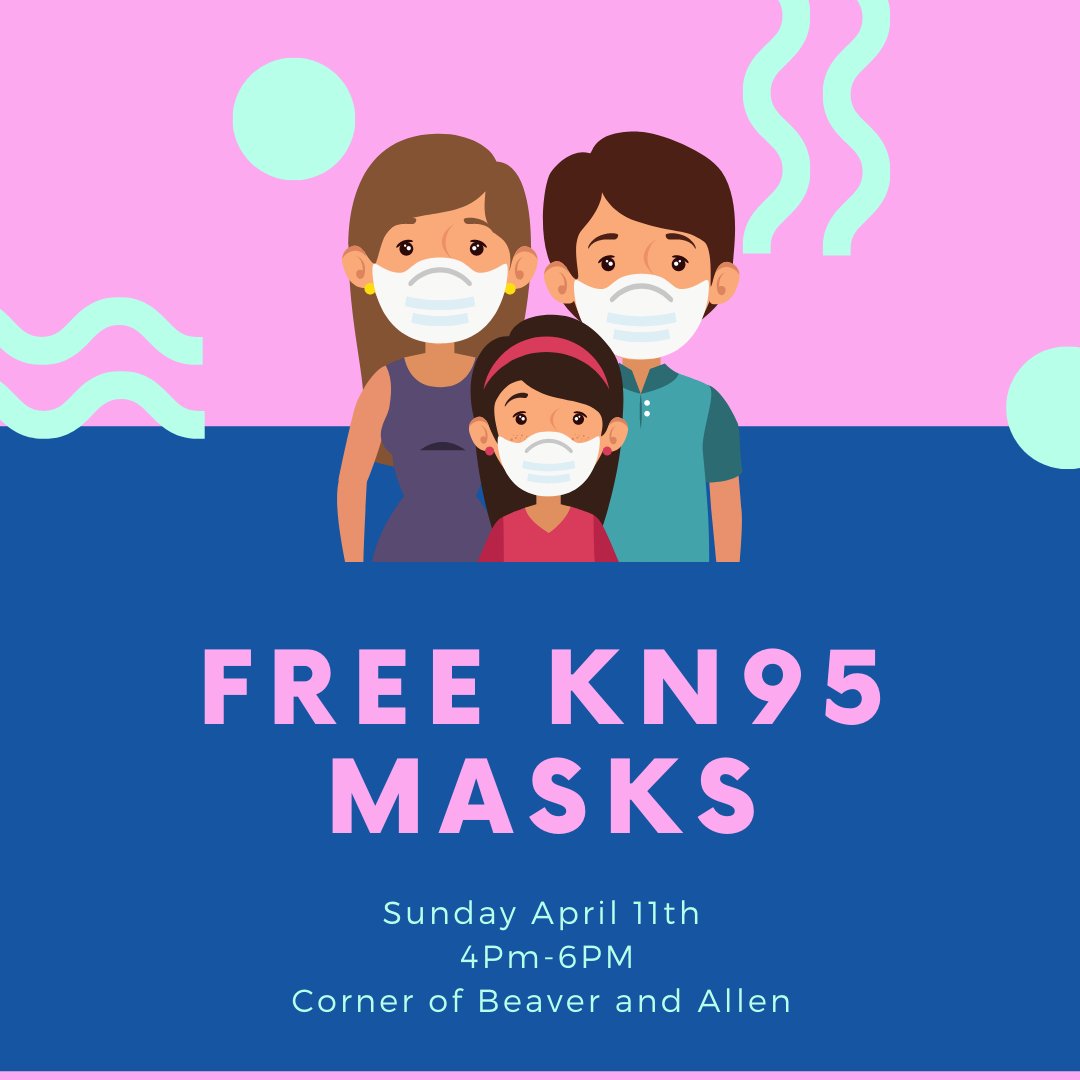Kn95Project's tweet image. Drop by the corner of Beaver and Allen to for a chat about imperialism at 5pm hosted by @allegheniesab . We will be distributing adult and child KN95 masks right next to the literature table.