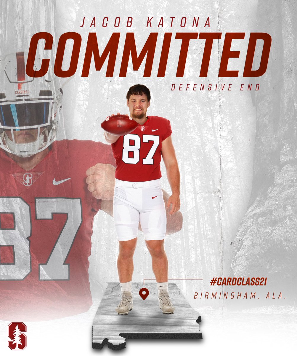 JacobKatona's tweet image. I am thankful to be committed to continuing my academic and football career at Stanford University. #CardClass21 @Coach_Diron @CoachDavidShaw @maeubanks @coach_moynahan @CoachL_Anderson @omhseagles @CoachL_Step @AwesomeJet20 @simeoncastille @PurMotion @BrandyKatona @StanfordFball