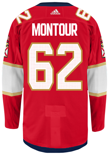 Florida Panthers #62 Brandon Montour Authentic Home Jersey