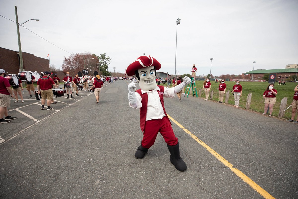 Sam the Minuteman with the band