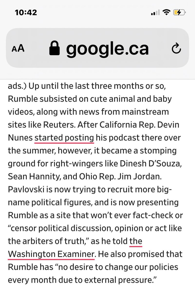 What’s Rumble dot com? It’s the new alt right version of YouTube. Where Republicans and Conservatives continue to offer their propaganda unaffected by YouTube censorship.Incorporated in Canada. Yep, a Canadian company is the new video platform for US & Canada’s alt right.