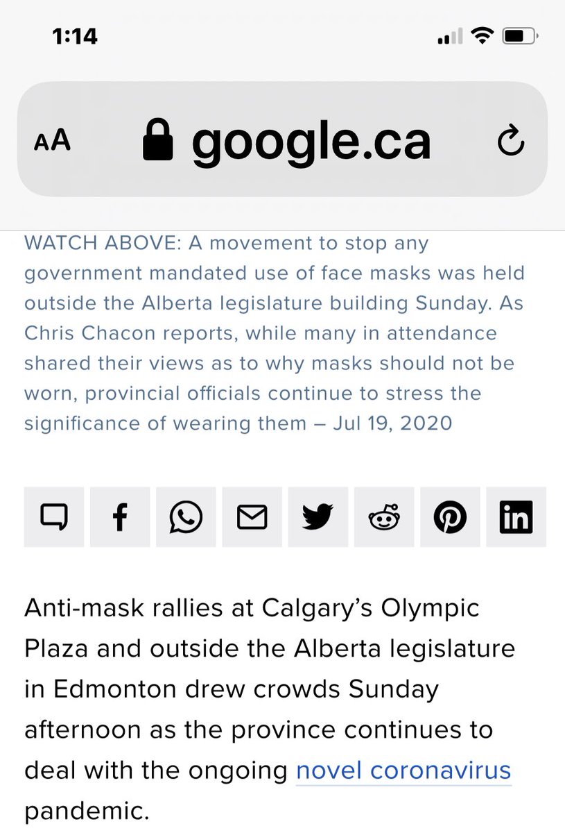 People protesting covid restrictions did not wear masks. But there was little effort to enforce restrictions. Kenney refused to issue a mask mandate. Just like Trump. Preferring to allow individuals to decide for themselves. Then urban centres issued local mask mandates.