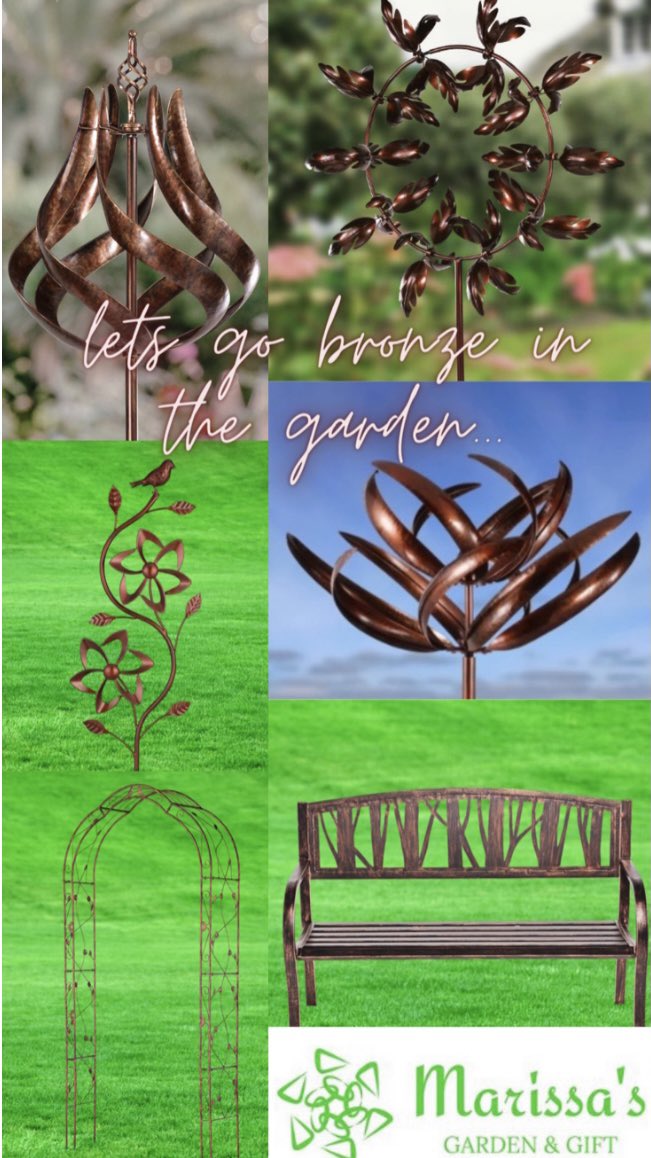 Let’s go bronze in the garden....#Beautiful #gardening #outdoor #garden #photooftheday #GardeningFun #gardenlife #explore #viral #windspinner #gift #gifts