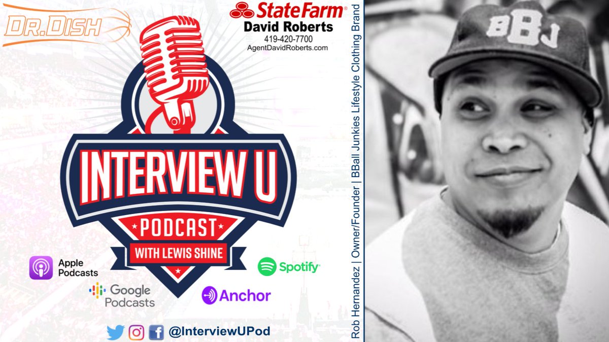 Join us for another amazing episode as host <a href="/LewisShine/">Lewis Shine (Graphic Designer)</a> talks w/ Owner/Founder of <a href="/BBALLJUNKIES/">BBALL JUNKIES</a> Lifestyle Clothing Brand, Rob Hernandez. bballjunkies.com

anchor.fm/InterviewU/epi…
----------
Partners: @DrDishBBall, David Roberts State Farm