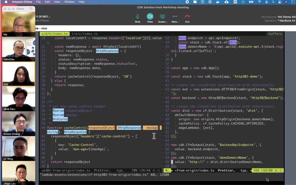 pahudnet's tweet photo. cdk-cloudfront-plus is my first initiative building AWS CDK construct library with AWS Heroes and Commumity Builders. In the past 2 weeks we built 14 awesome Lambda@Edge as CDK constructs.  @dwchiang @RicoChenNinja @neil_kuan @KYP_Baboo @jmlin @fantasticHsieh 

#BuildwithBuilders https://t.co/QysINluNEV