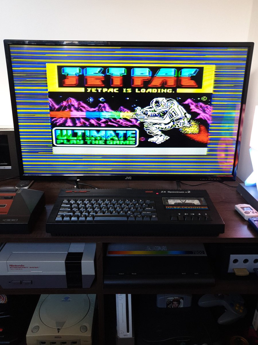 Speccy Time,Jet Pac then some Atic Atac,maybe some RoboCop