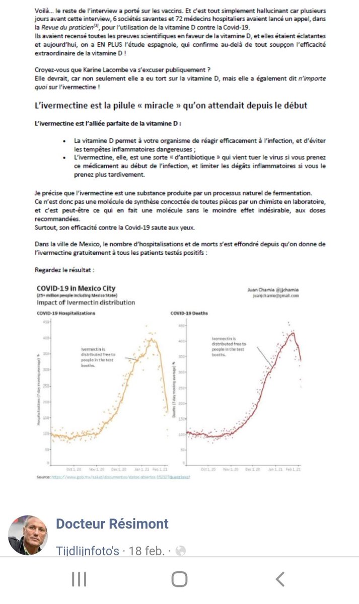 anfe's tweet photo. @vanranstmarc @Emmanuel_microb 
Wat denken jullie van die studies over vitamine D en ivermectine? Om niet op intensieve te belanden zou het belangrijk zijn om geen gebrek te hebben aan vitamine D, zinc, DHEA... en een goede levenshygiëne te onderhouden.
https://t.co/2WzbhnjL6U https://t.co/8VqOlBVigJ