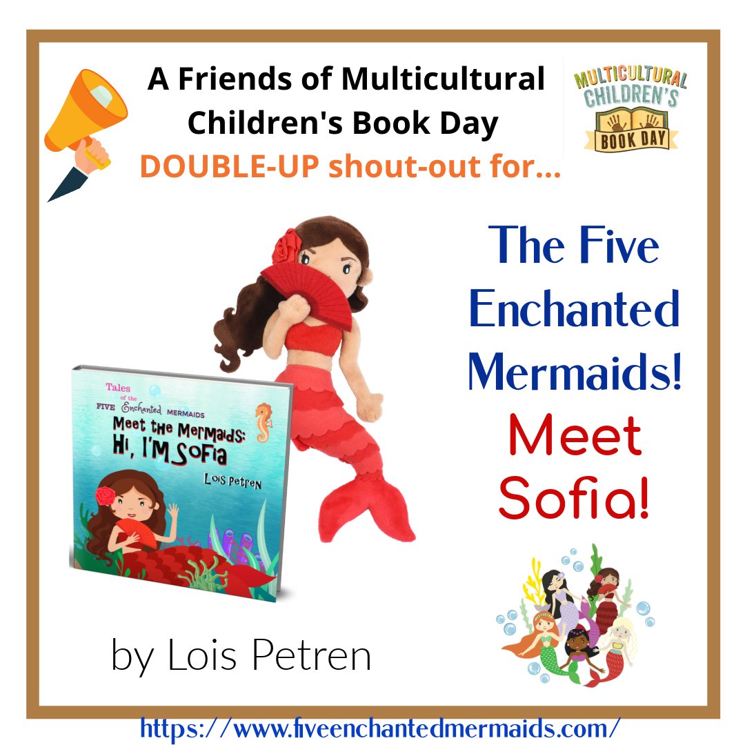 MCChildsBookDay's tweet photo. An MCBD #ReadYourWorld Shout-Out: Meet Sofia from the Five Enchanted Mermaids!
Sofia is the Latina member of the @MermaidsFive and she loves to teach children about honesty. Find out about this #childrensbook series https://t.co/zdTBLjELJ4
#FiveEnchantedMermaids #MermaidLikeMe https://t.co/1t3uGwuwkL
