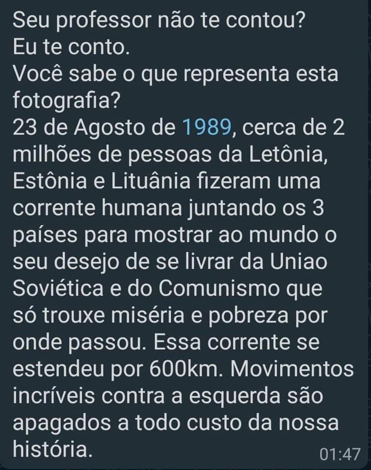 DrGus_Oliveira's tweet photo. SEU PROFESSOR(A) DE HISTÓRIA QUE É FÃ DE PAULO FREIRE NUNCA VAI TE CONTAR ISSO!
Mas nós contamos! Tentam apagar tudo que se relaciona a luta contra o comunismo!!!

Sempre quem salva os Países do COMUNISMO são as FAMÍLIAS!!! 

ACORDA BRASIL!

#MarchaDaFamiliaCrista https://t.co/Dto9N2AiKo