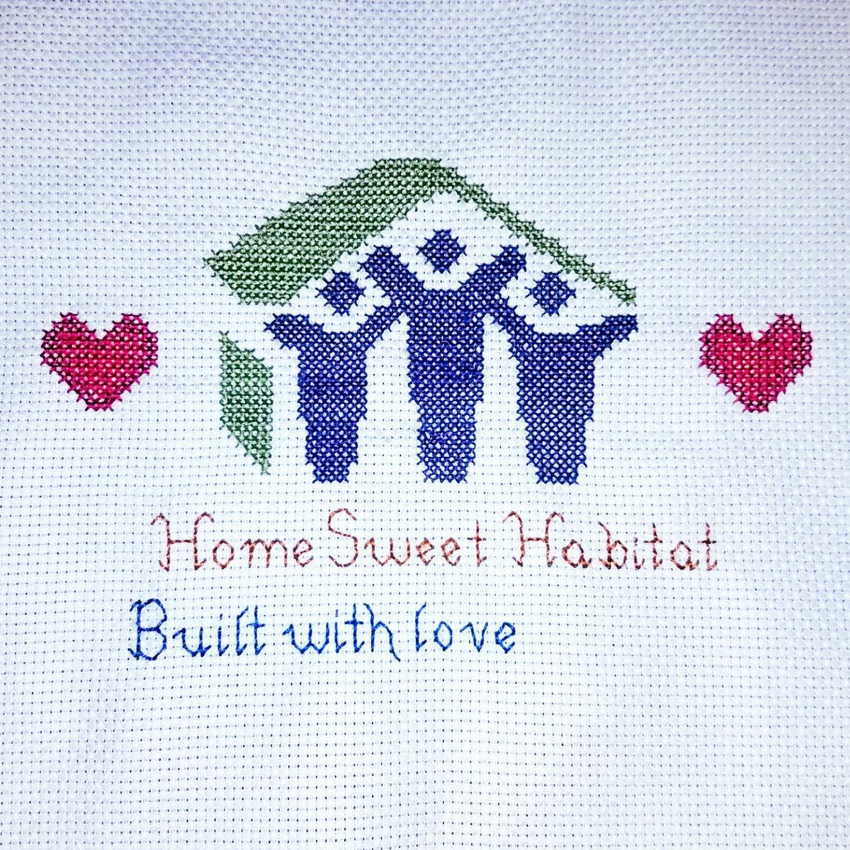 Looking for something crafty to do at home? We still need cross stitch volunteers! You can come into our office during our normal business hours to pick up a kit! Your craft will become a gift for a Habitat homeowner! #Volunteer #CountedCrossStitch