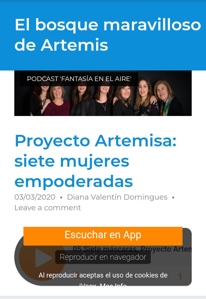 diavaldom's tweet photo. Proyecto Artemisa son 7 escritoras valencianas de #fantasia y #cienciaficcion que se apoyan y colaboran juntas.
#feminismo #LeoAutoras @ProyectoArtemi1
 @CruzGabaldon @MarisaAlemany @MiriArtte @evagguerrero71 @MariaTordera @Liagrisel
@early_universe
https://t.co/THiKhyNGzO https://t.co/Zd1HgVhMOC