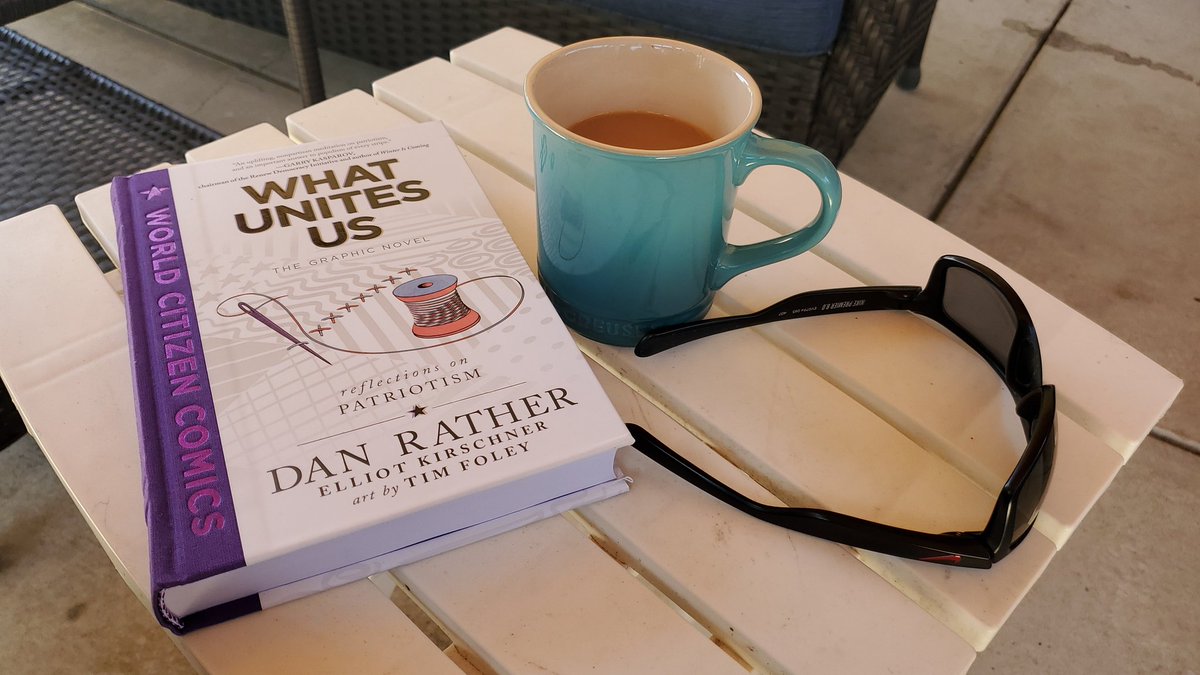 @DanRather enjoying your book #WhatUnitesUs. I've never had anyone define patriotism so closely to my own views. Thank you for your amazing insights!