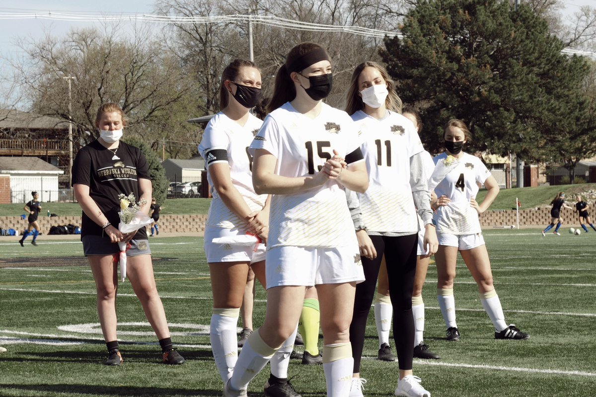 NWUWSoccer's tweet photo. It was wonderful to be able to honor and celebrate 3 women who have made a lasting impact on this program. We are so fortunate to have had them in the program and we look forward to seeing all they pursue! 💛🐺 https://t.co/5hfjhQ20qF