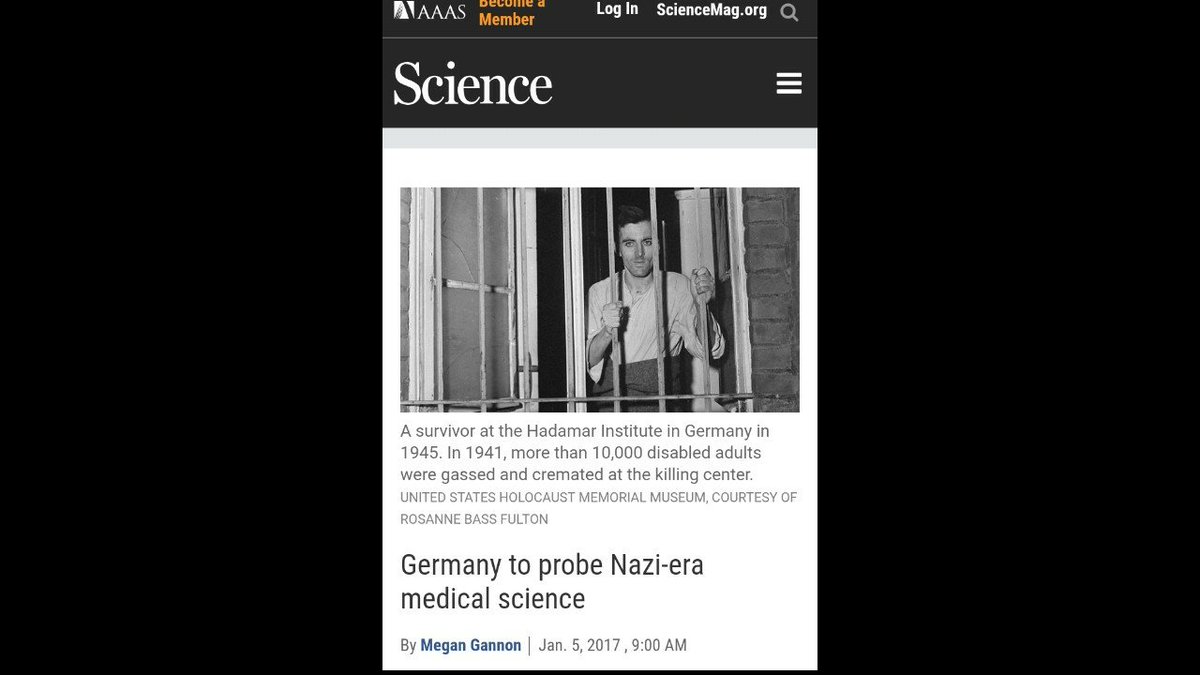 The KWG aka Max Planck institute continues the same studies carried out by Nazi Germany...They are funded by Merkel and others and have several locations including two in Florida. https://www.sciencemag.org/news/2017/01/germany-probe-nazi-era-medical-science