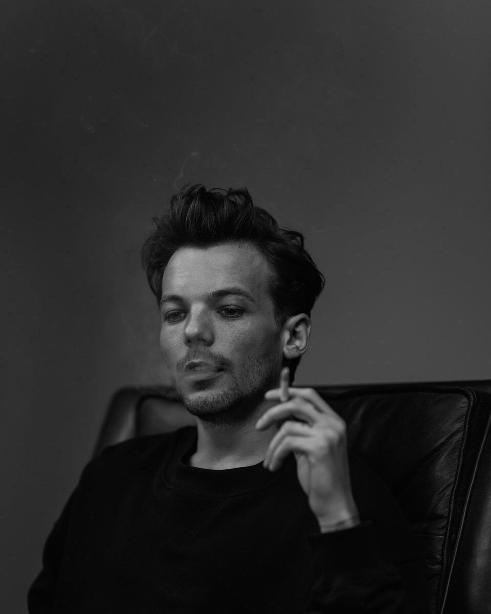 louis tomlinson black and white photoshoot