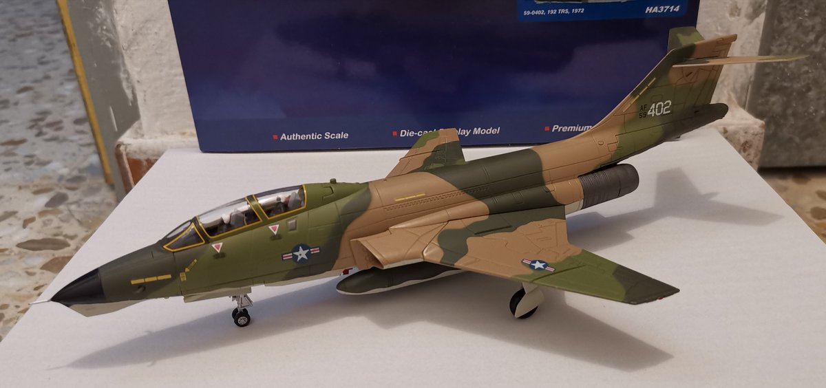 pedrospotter's tweet photo. #BuenasTardes hoy #Domingo ha tocado montar #maqueta de #HobbyMaster
#AirPowerSeries
Ref.: HA3714
#McDonnell #RF101B "#ReconVoodoo" 59-0402, 192 TRS
#escala172
#modelismo #miniaturas #Diecast
#CenturySeries #avionesaescala https://t.co/sj2has25sn