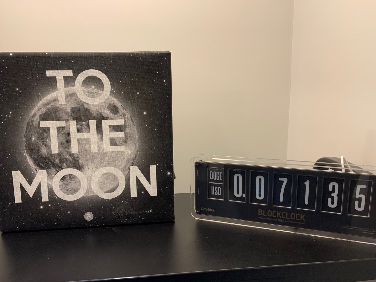 CryptoAdvice's tweet image. Love seeing #dogecoin going up in price! #blockclock