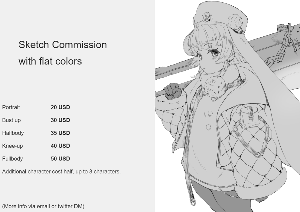 In_Clo's tweet photo. Commission open!

Opening my commission for the first time so only 2 slots are open.

Please check this for more detailed information https://t.co/zq6kNFJzmf

Have a nice day 😊 https://t.co/MDTd6ZUvQT
